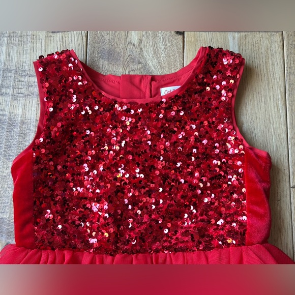 Cat & Jack Sleeveless Sequin Bodice Hi-Lo Tulle Skirt Dress size XS 4-5 - Picture 4 of 11